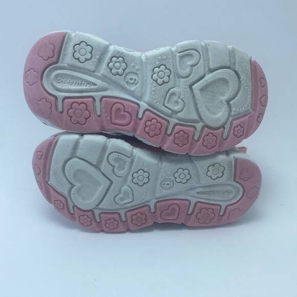 DISNEY STITCH Pink Light Up Toddler Shoes Size 6C - Picture 6 of 12